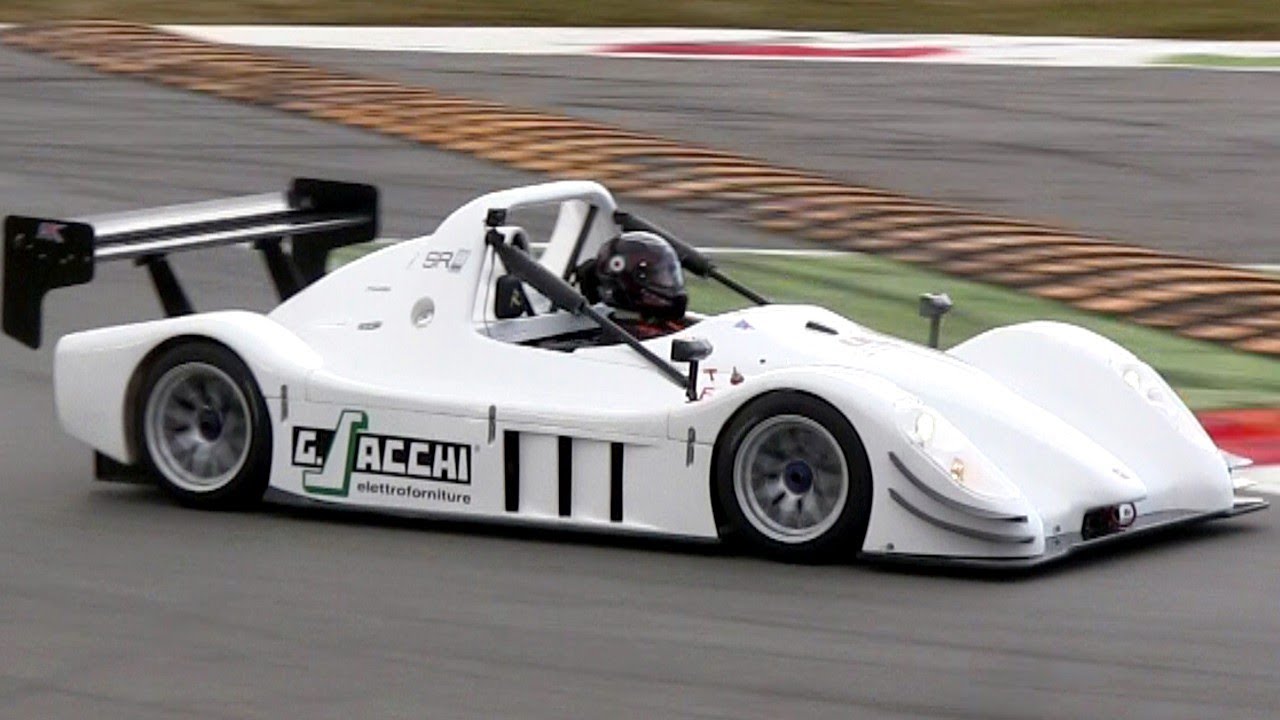 Radical SR8 RX in action at Monza: Full Throttle Accelerations, Fly Bys, Flames & Sound!
