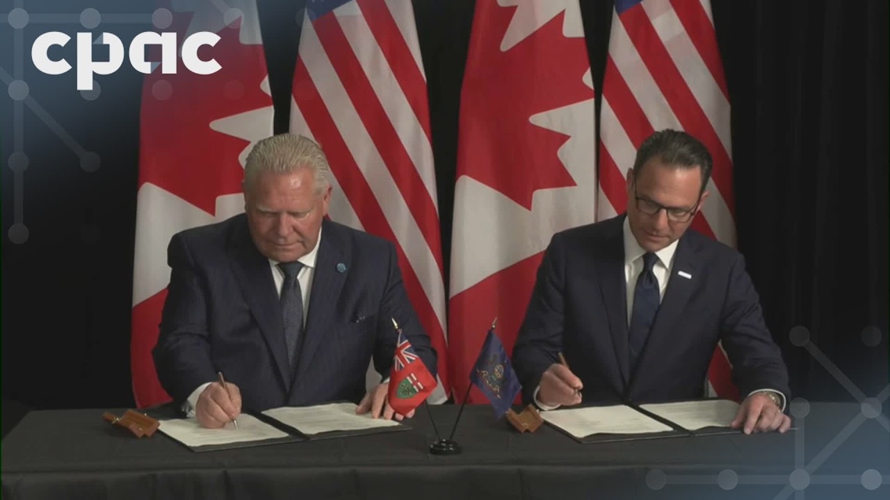 Ontario Premier Doug Ford and Pennsylvania Governor Josh Shapiro speak in Toronto &ndash; June 10, 2026