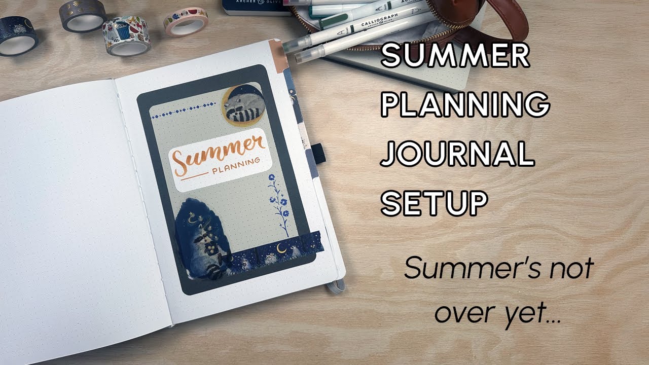 Plan Your Summer with Me | B5 Bullet Journal Setup for Summer 2025