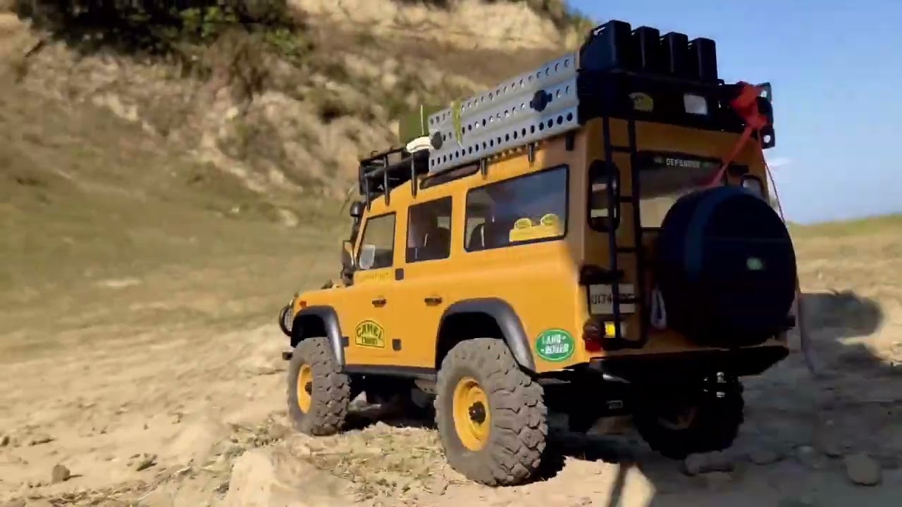 寶哥玩RC 穿越水牛坑FMS  Scale 1/10 CAMEL TROPHY LAND ROVER Defender 110（二）