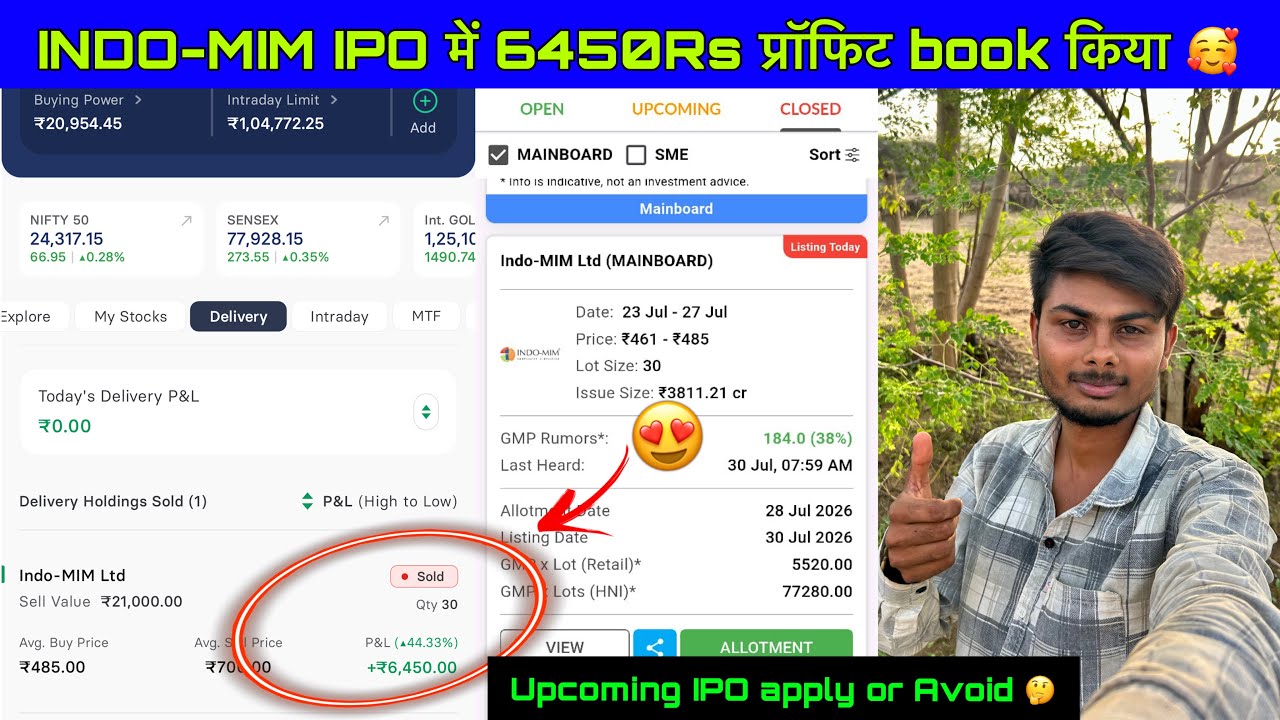 Indo mim Ipo me Allotment mil gya🥰|Stock market vlog|Sharemarket|IPO Analysis Process?