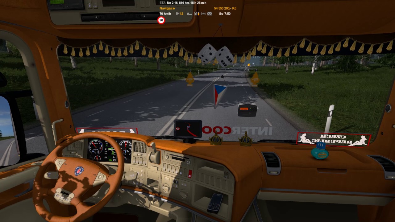 ETS2 Golden Trans Scania R580 E6  Skovde - Goleniow
