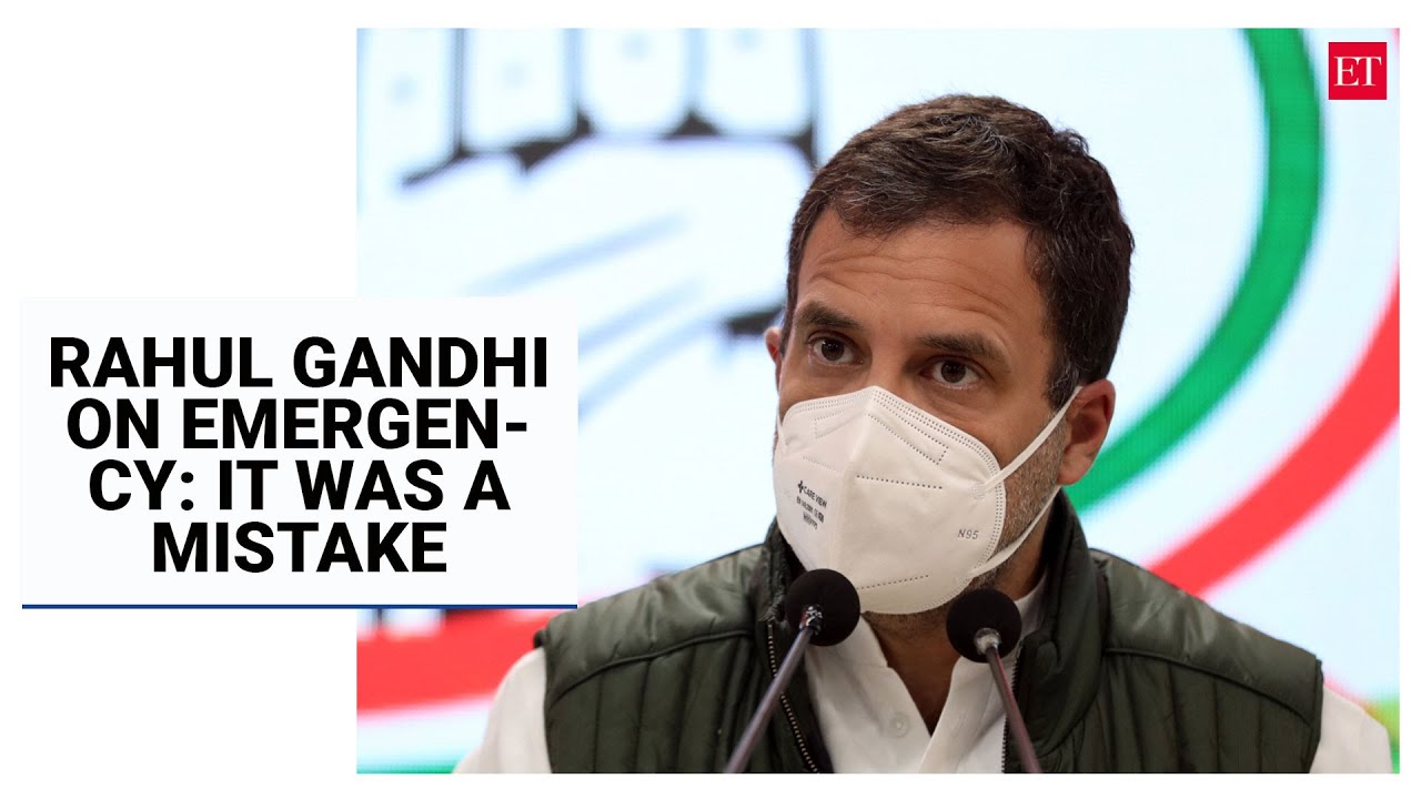 Rahul Gandhi on Emergency: It was a mistake