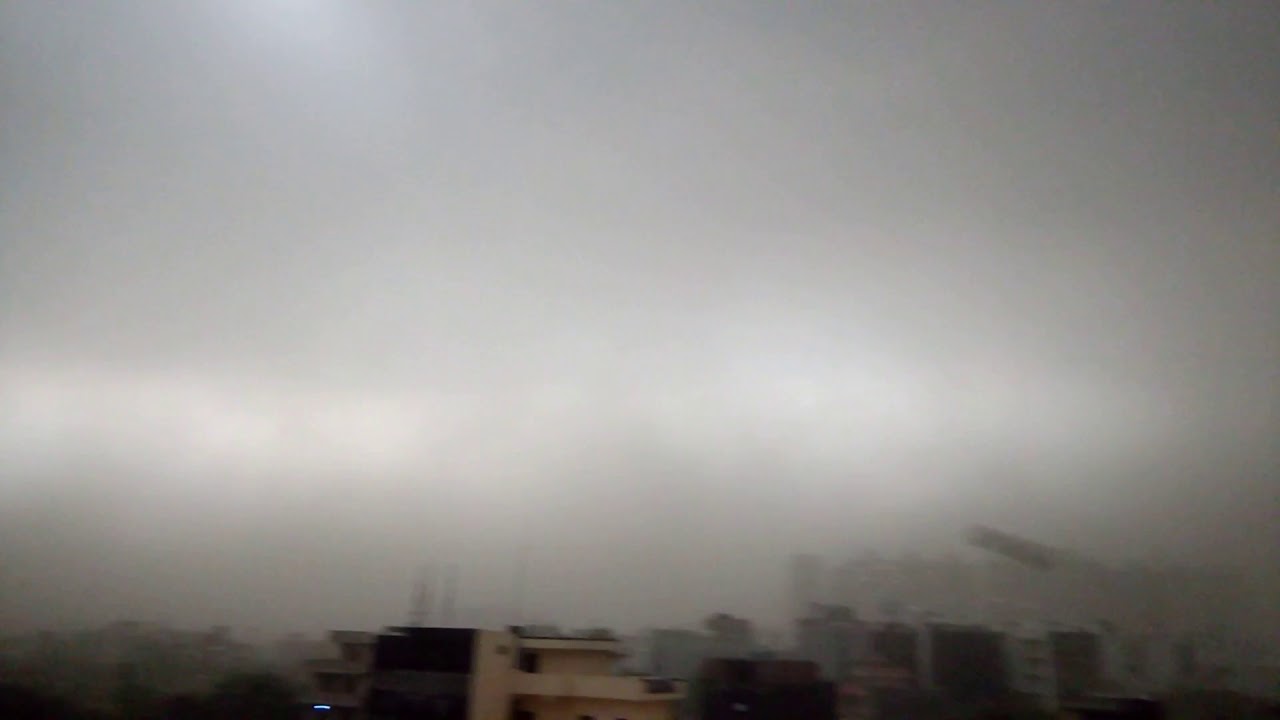Dust storm in #Noida