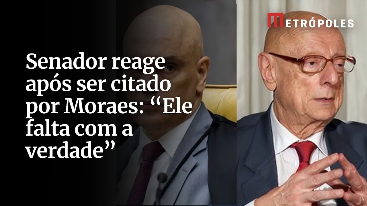Senador reage após ser citado por Moraes: “Ele falta com a verdade”