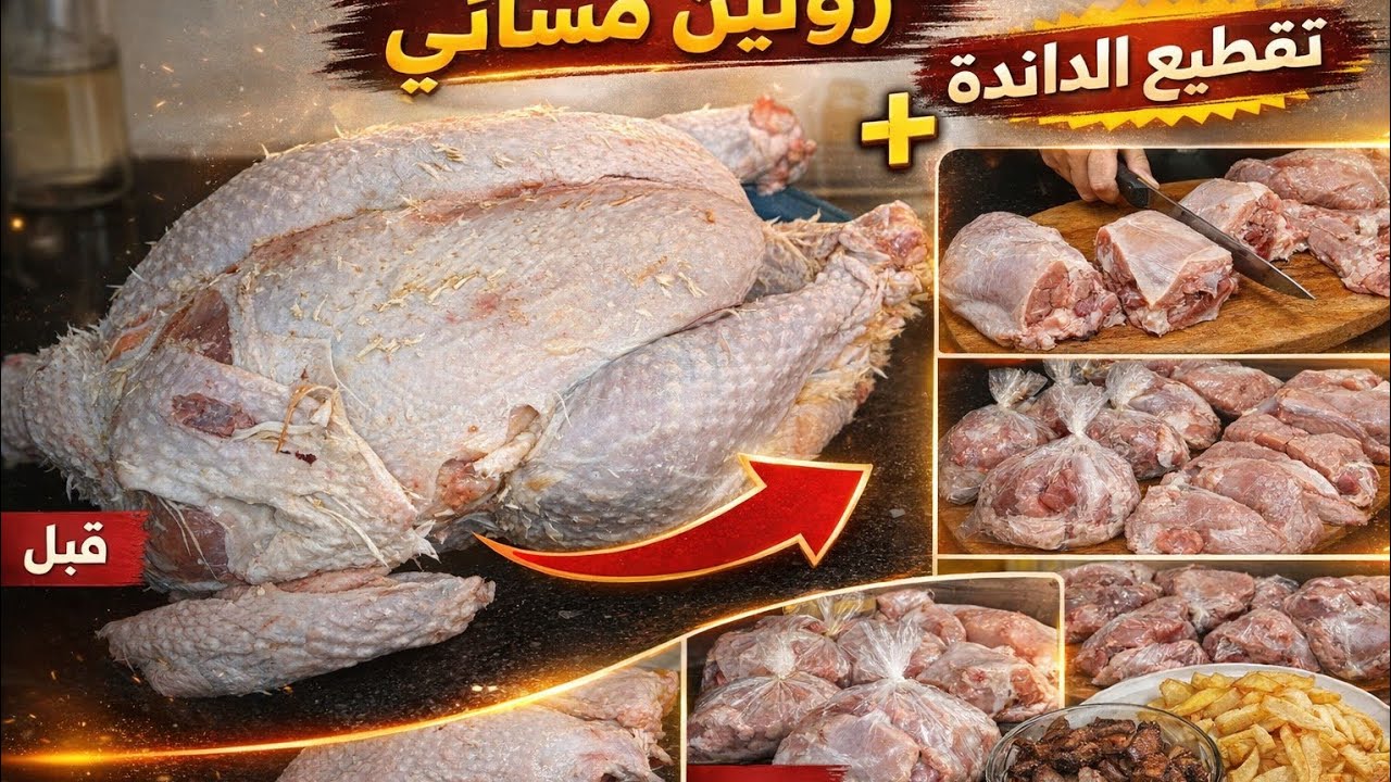 🔥 روتين مسائي نار 🔥 من داندة كاملة لأكياس جاهزين للتفريز!🔥 