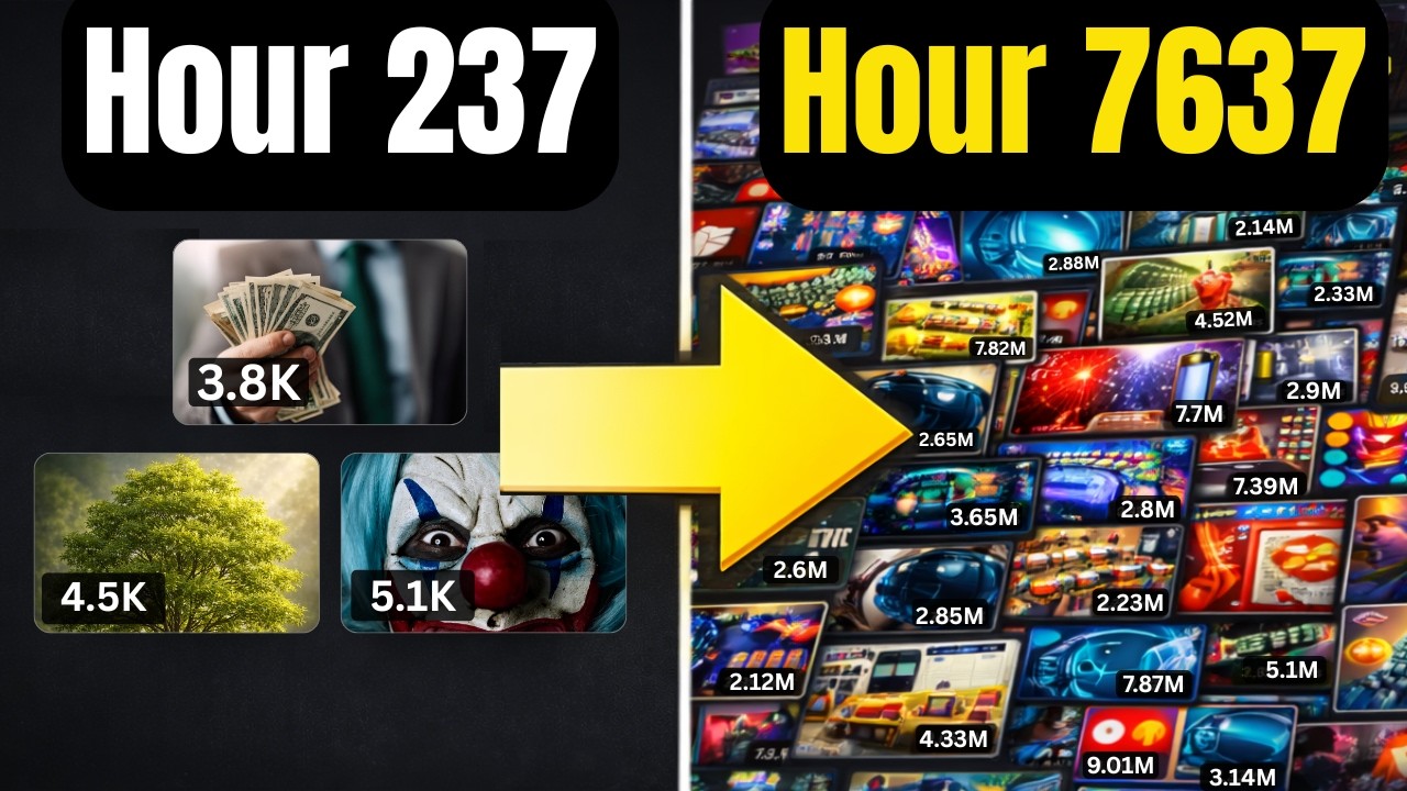 10,000 Hours of Faceless Videos In 9 Minutes