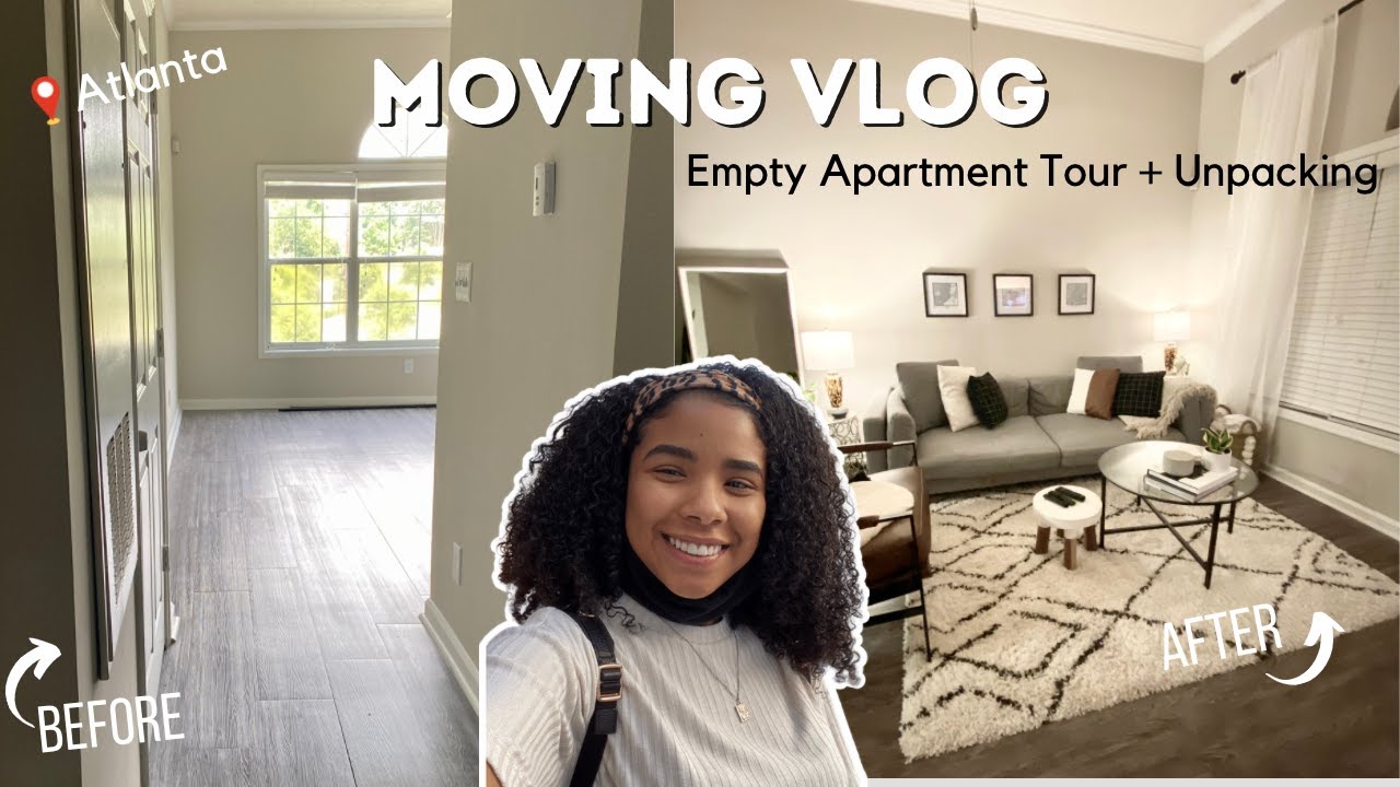 Empty Apartment Tour + Unpacking my NEW Atlanta Apartment  | Moving Vlog 2021: Part 2
