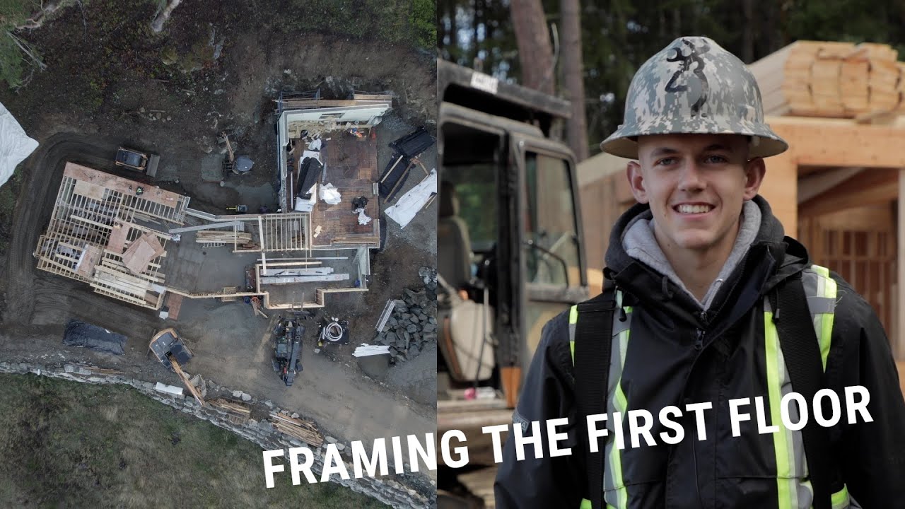 Building a House on a Remote Island | Framing the Floor | Salt Spring Island