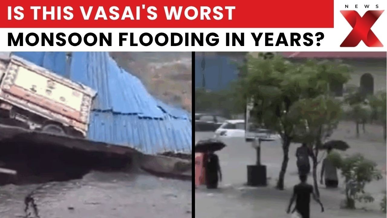 Mumbai Monsoon Fury: Vasai Flooded After Heavy Rain, Roads Turn Into Rivers Near Mumbai | NewsX
