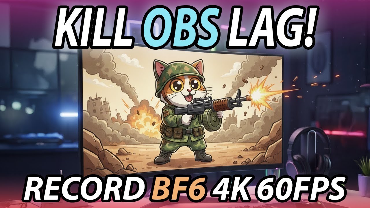 OBS defaults are 🙀BROKEN🙀 for recording 4K 60fps. Here's the fix!