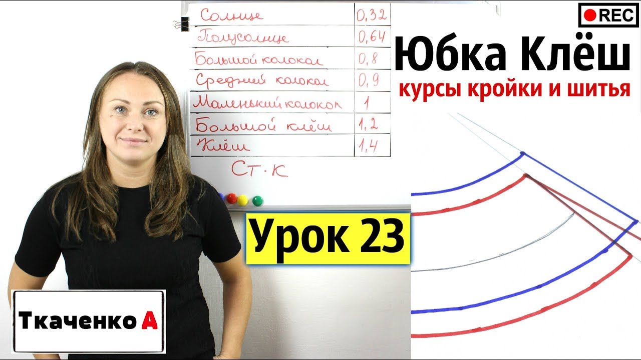 Построение Выкройки - Юбки Клёш! Курсы Кройки и Шитья. Урок 23