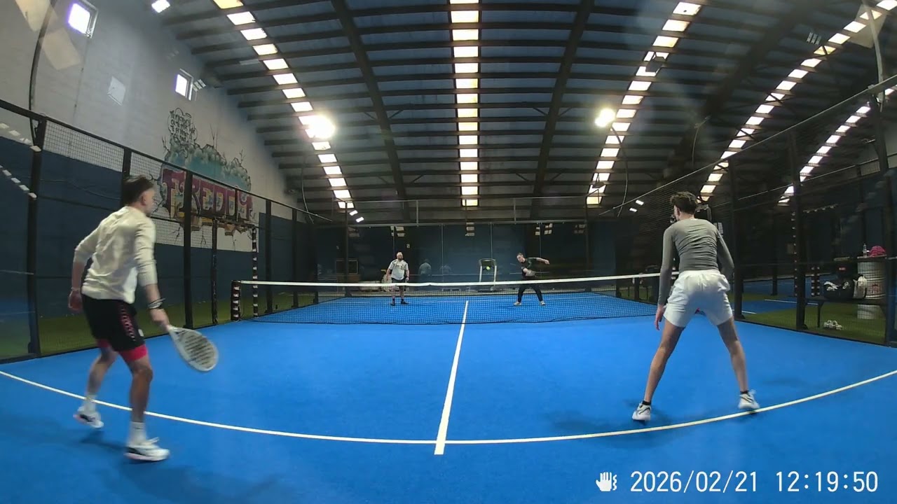 Padel, Match Entraînement (Cédric&JM - Simon&Jona), Hermalle, Samedi 21 Février 2026, partie 2/8