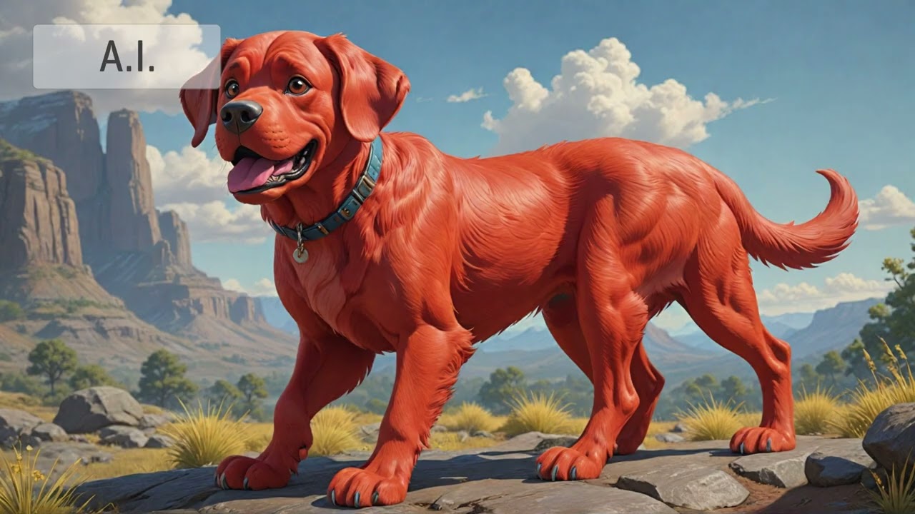Clifford The Big Red Dog Theme Song Instrumental, but continued by an AI