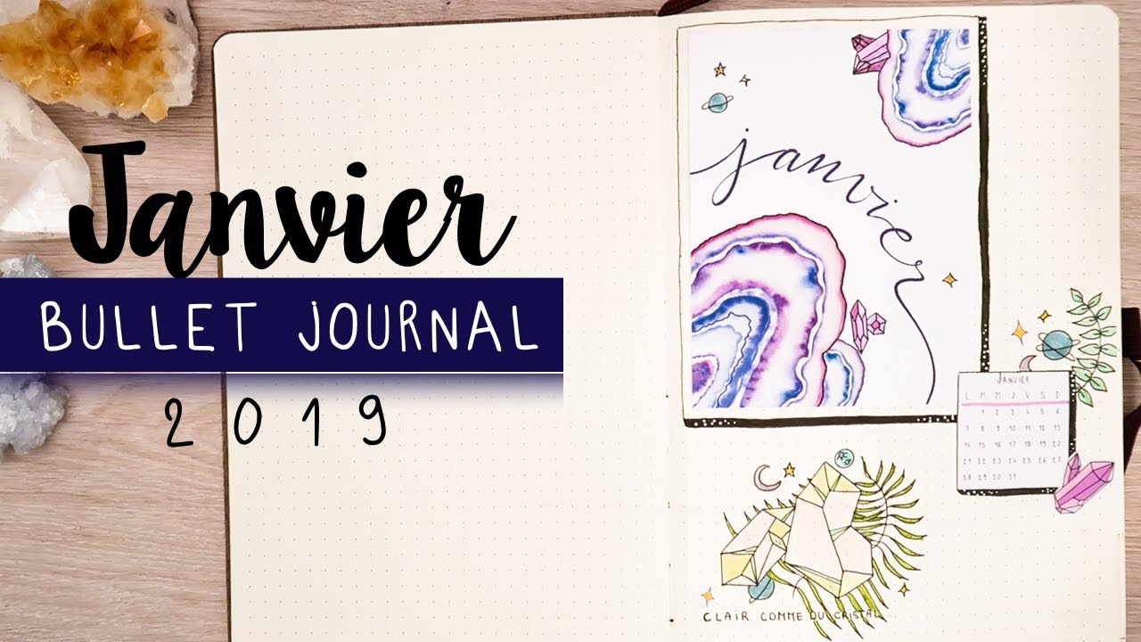 PLAN WITH ME | Bullet journal JANVIER (cristaux)