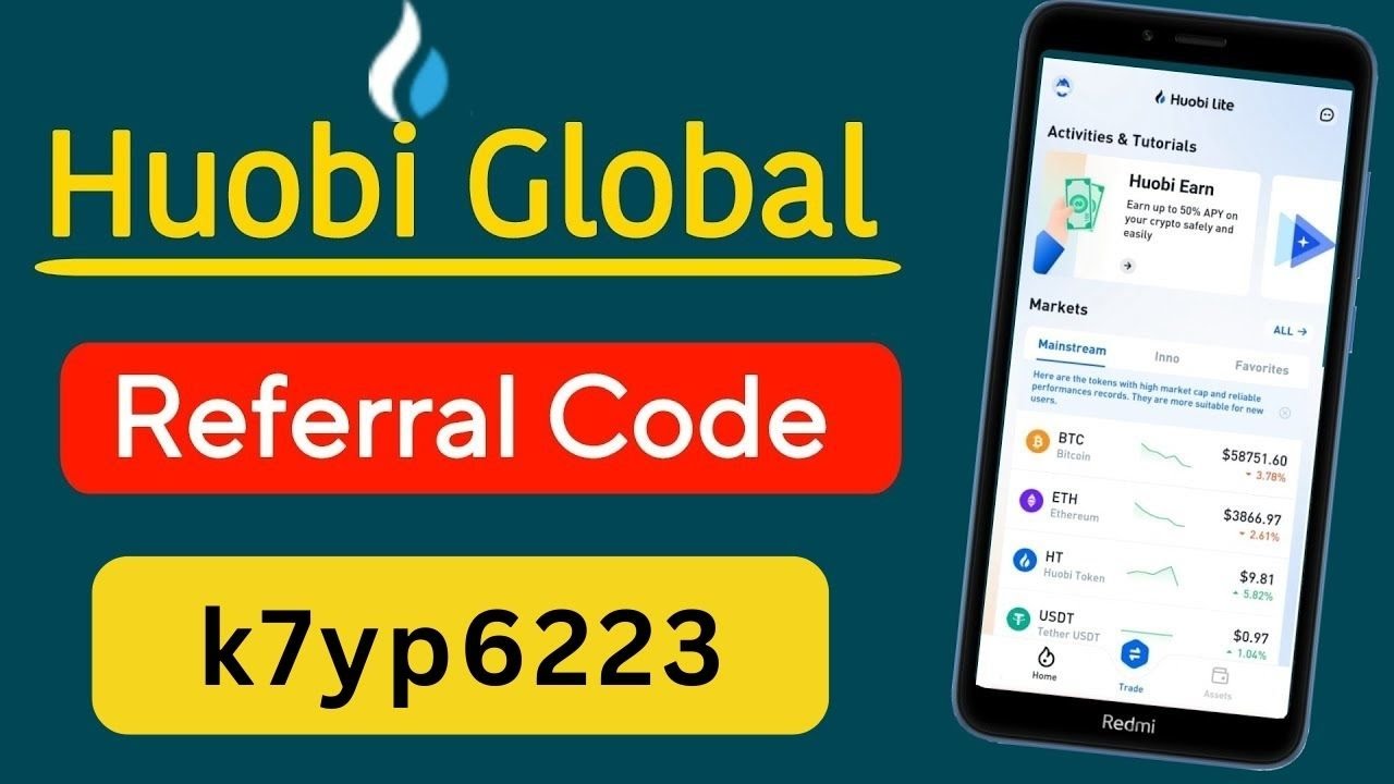 Huobi referral code | huobi global referral code | huobi pro referral code | huobi invitation code