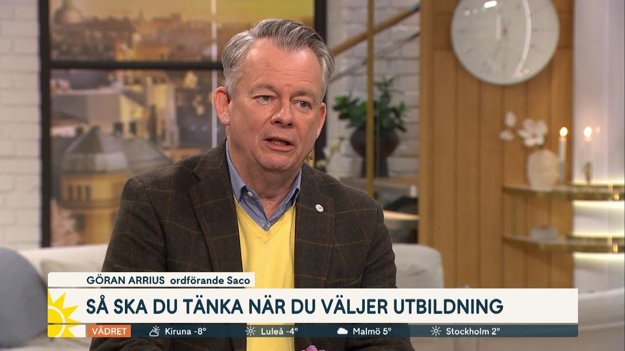 Här är utbildningarna med bäst jobbchanser | Nyhetsmorgon | TV4 & TV4 Play
