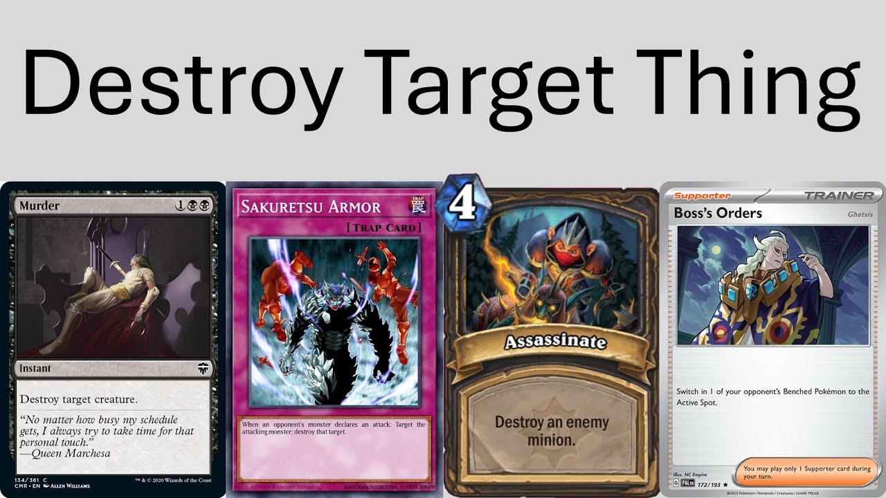 How Good is Removal in Every Card Game?