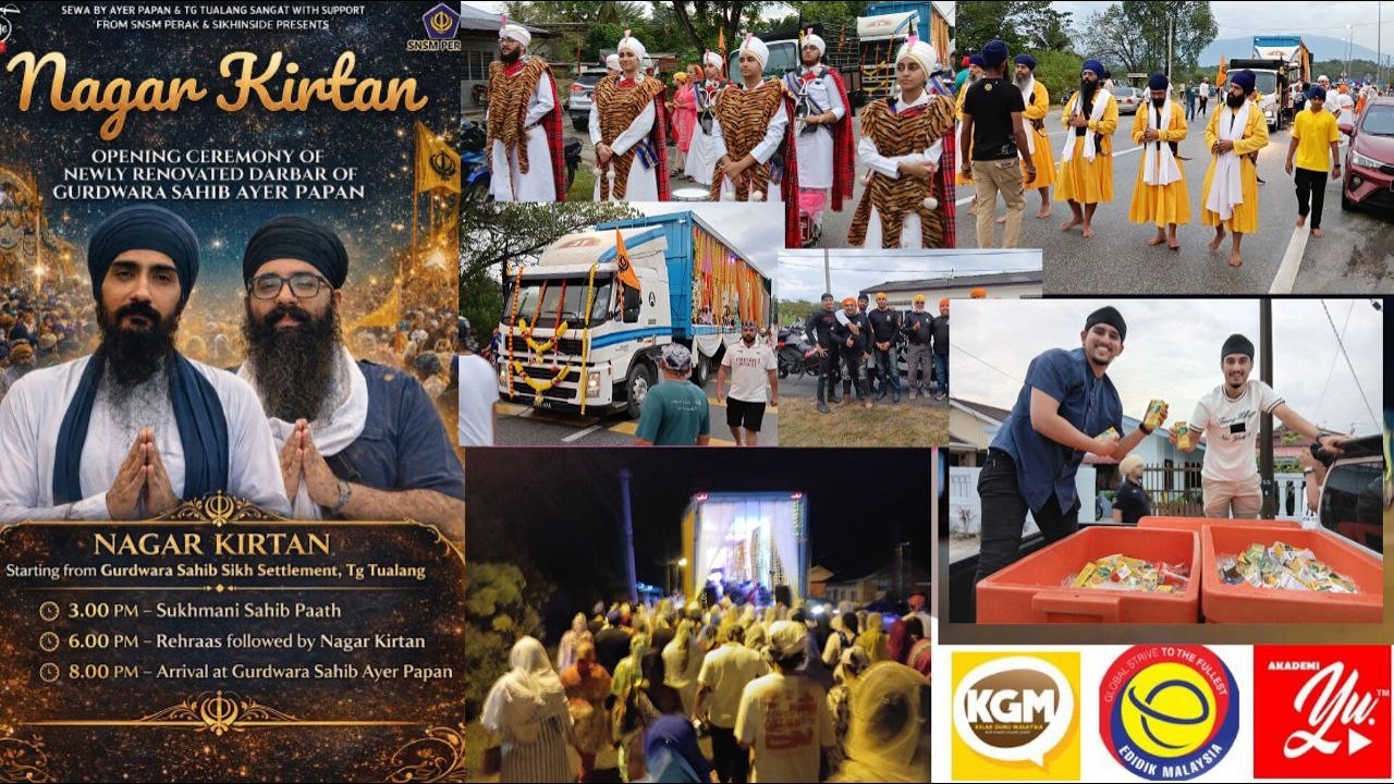 Meaningful  and lively Nagar Kirtan