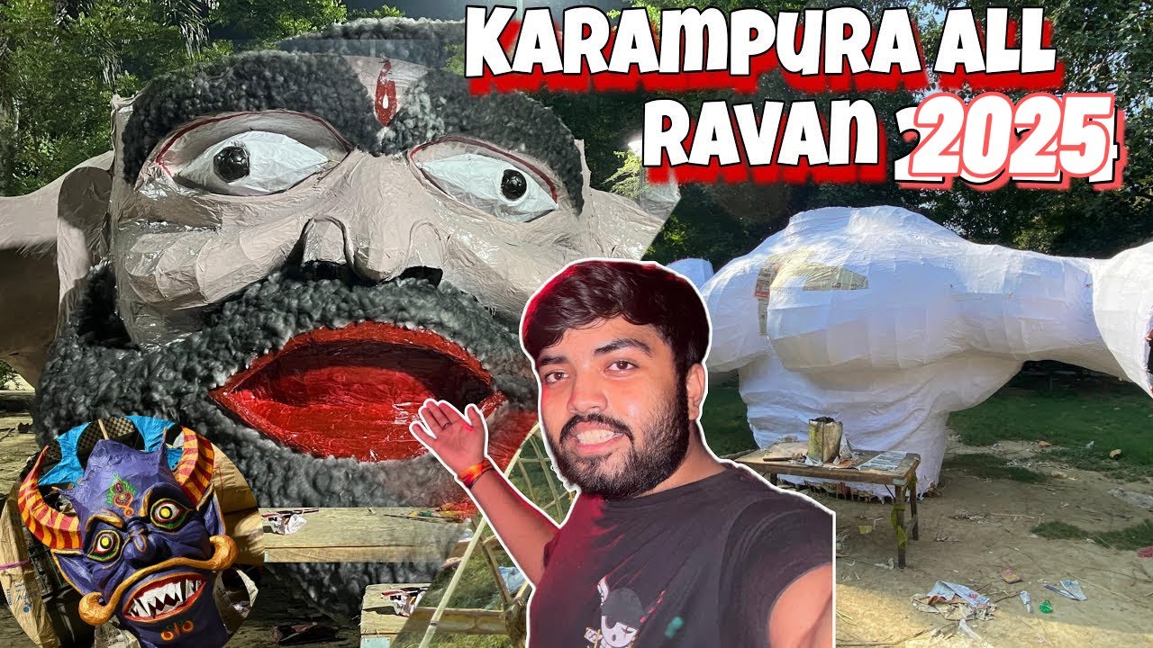 Ravan Making 2025 Delhi || Dusshera Ravan Making With Bamboo|| Dusshera on peak🔥