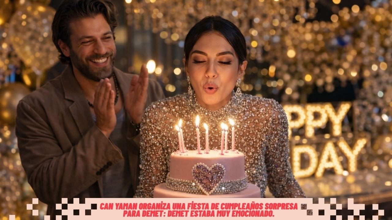 Can Yaman organiza una fiesta de cumpleaños sorpresa para Demet: Demet estaba muy emocionado.