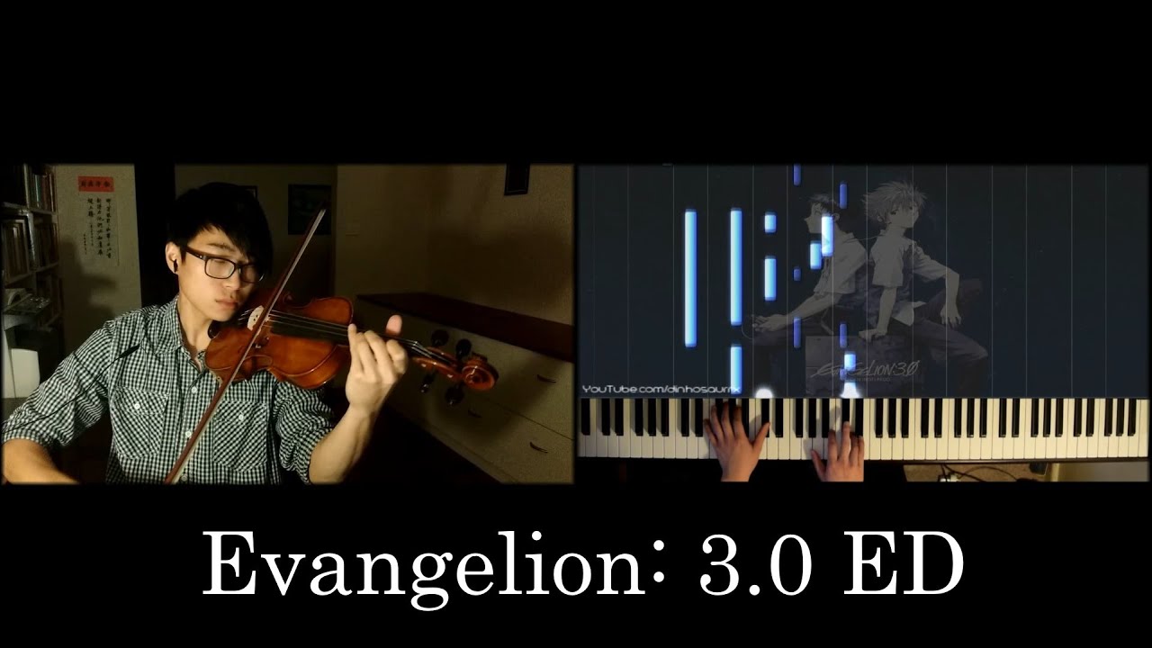 【Evangelion: 3.0 ED】Sakura Nagashi 桜流し「Violin & Piano Cover」Hikaru Utada