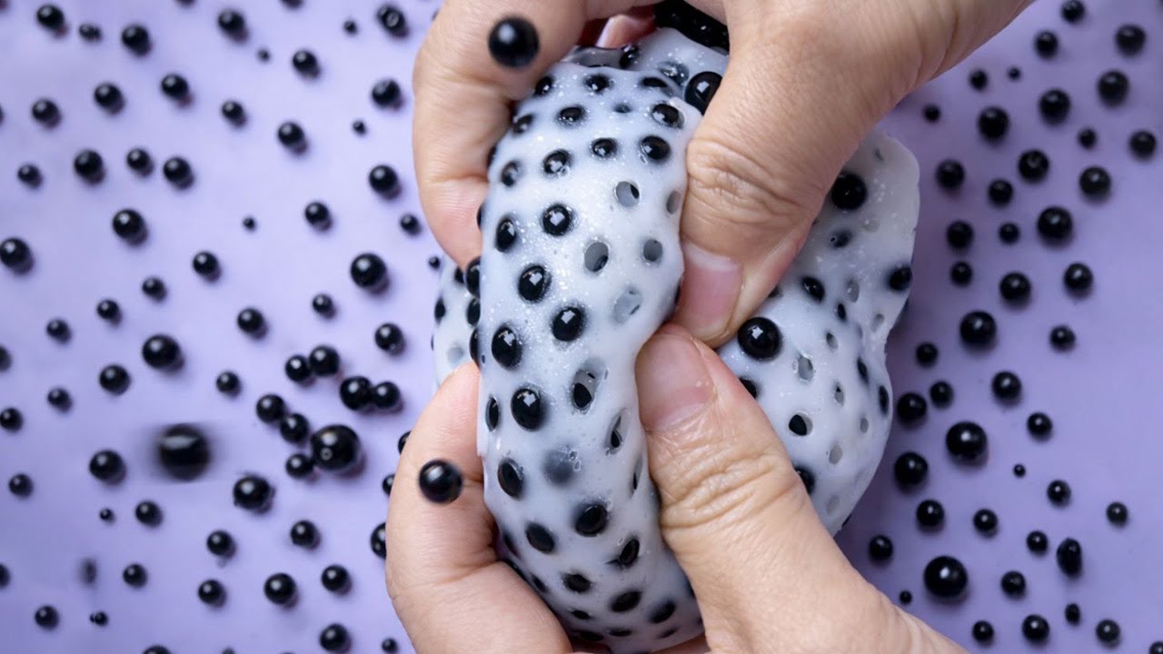 ASMR Slime Popping  Crunchy Beads & Satisfying Sounds