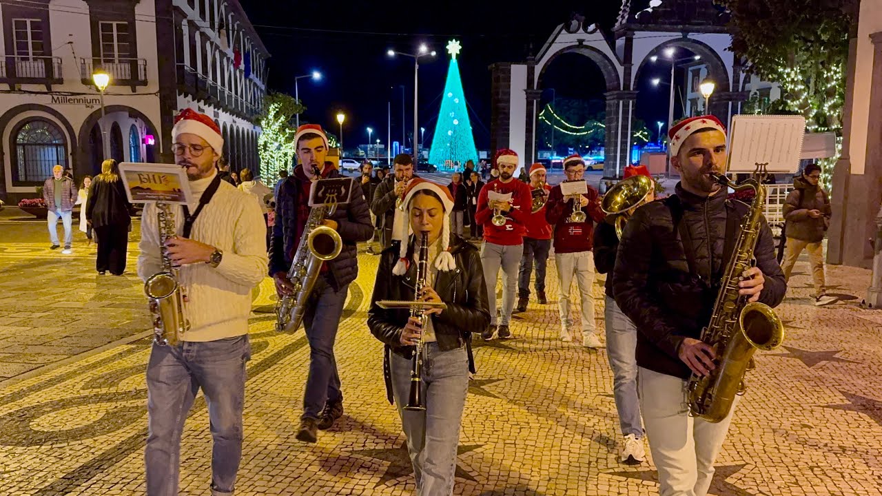 Boże Narodzenie / Natal 🎄 Fandangafarra 🎶 Ponta Delgada 4K - Sao Miguel Azory Portugalia 🇵🇹 22.11...