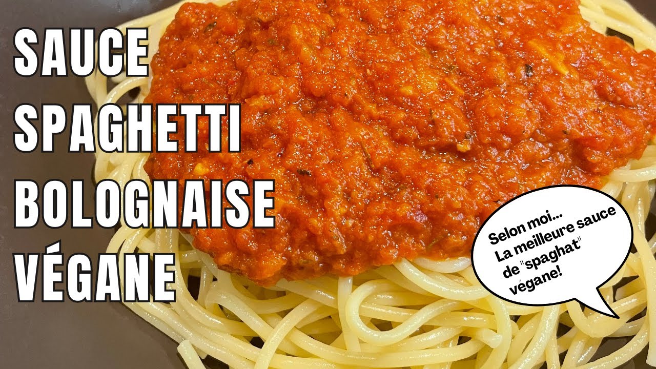 Sauce spaghetti bolognaise végane