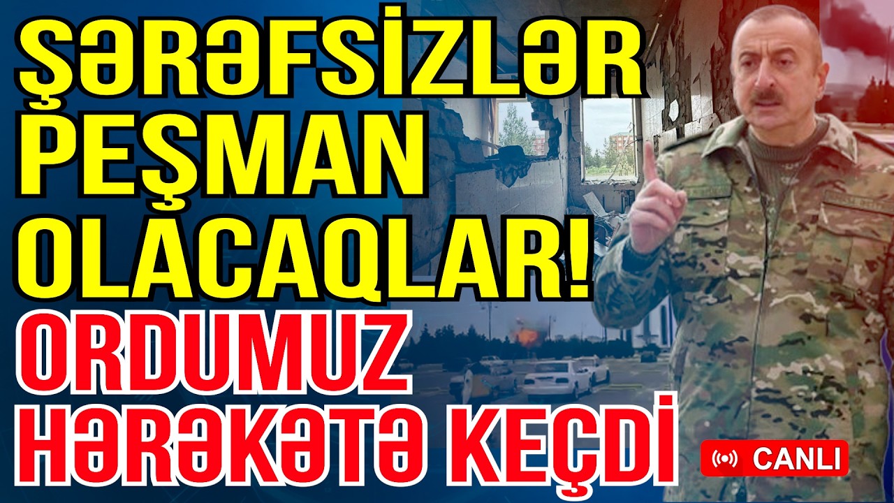 Prezidentdən SƏRT ÇIXIŞ - Şərəfsizlər peşman olacaq! Ordumuz hazırdır - Gündəm Masada -Media Turk TV