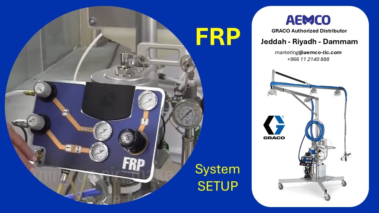 GRACO FRP GELCOAT System - Installation and Setup. #aemco #gelcoat #graco
