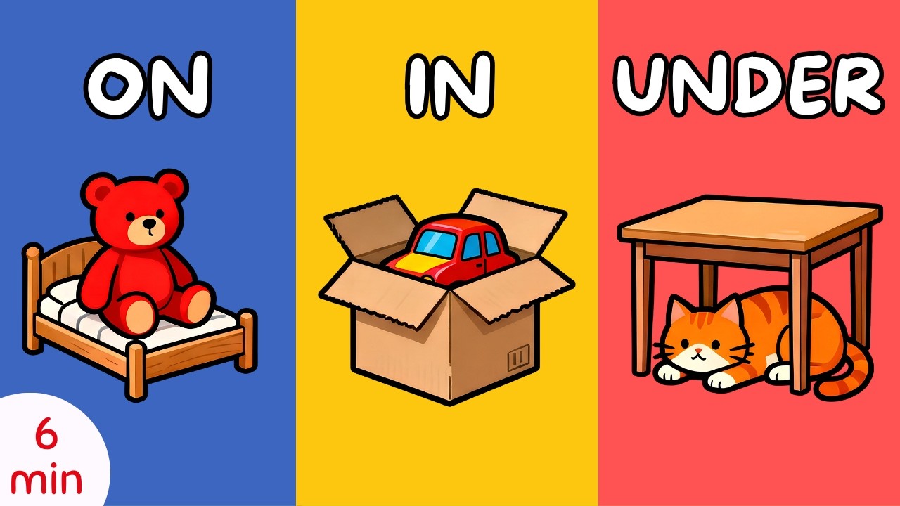 Изучаем предлоги IN, ON и UNDER для детей | Где это? Веселая игра с предлогами | Привет, друзья!