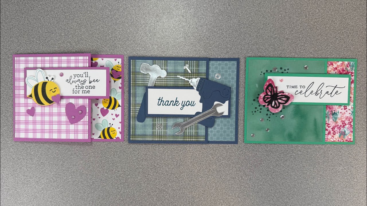 Snip & Flip Skinny Fun Fold - Mystery Stamping Revealed - 2-5-25
