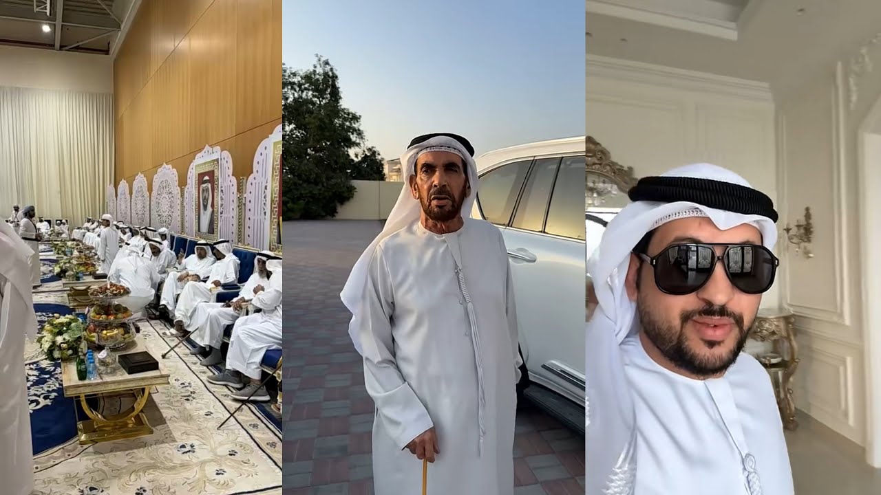 سنابات علي الكتبي🇦🇪| كشخة المناسبات قبل حضور العرس برفقة الوالد 🥰 سوالف الخط تعدد الزوجات 😅