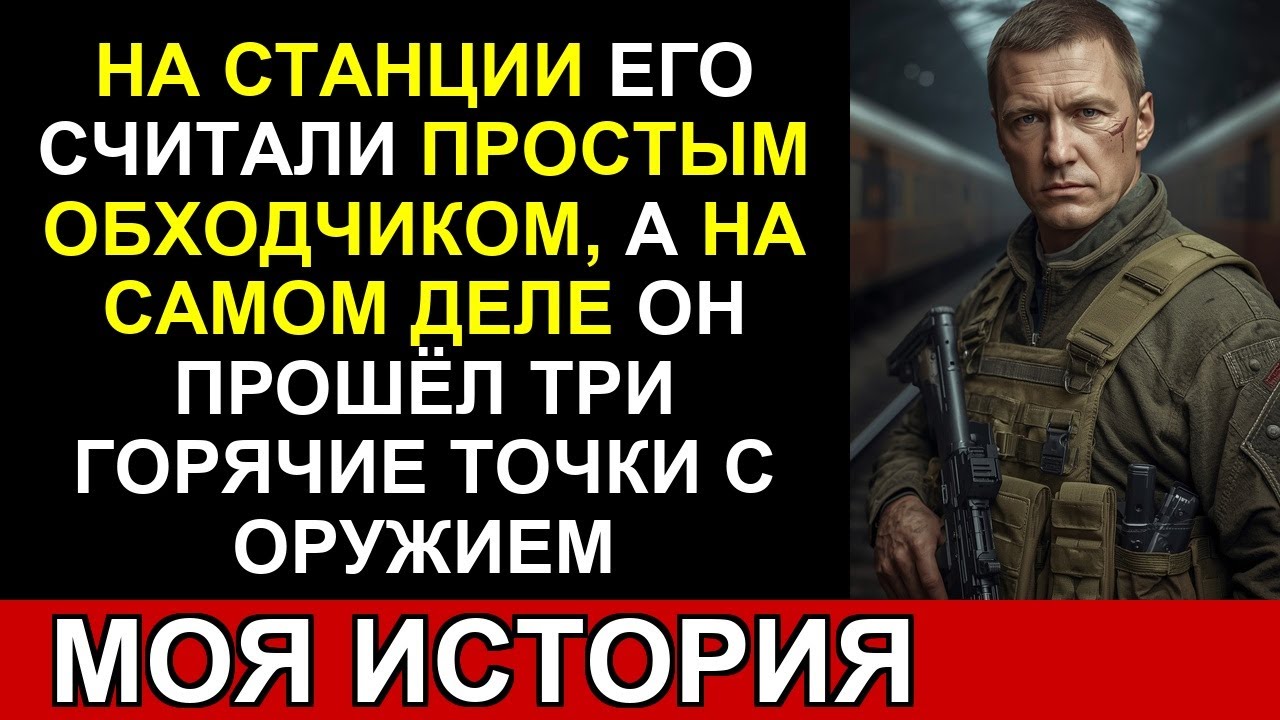 На станции он работал обходчиком. Но прошёл три горячие точки с оружием…