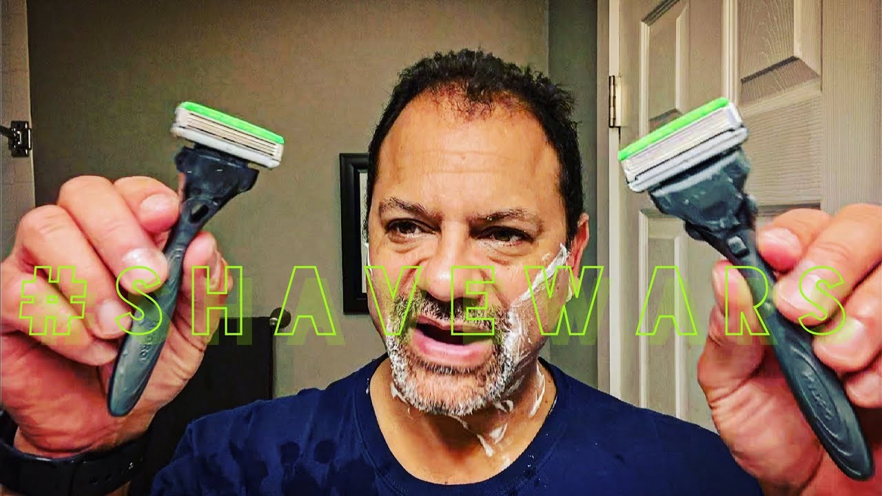 Schick HYDRO Skin Comfort &mdash; What&rsquo;s better 3 blades or 5?  &mdash; average guy tested #APPROVED #ShaveWars