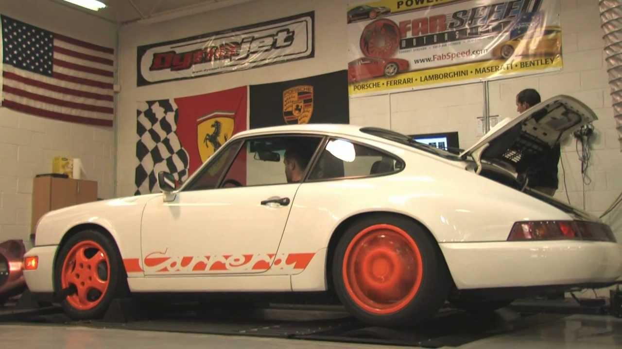 Porsche 964 Carrera 2 with Fabspeed Single Outlet Maxflo Muffler & Sportcat Dyno