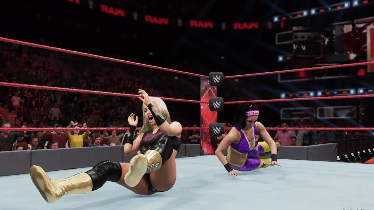 WWE 2K18 - Sasha Banks & Bayley & Mickie James vs Absolution & Alexa Bliss | RAW