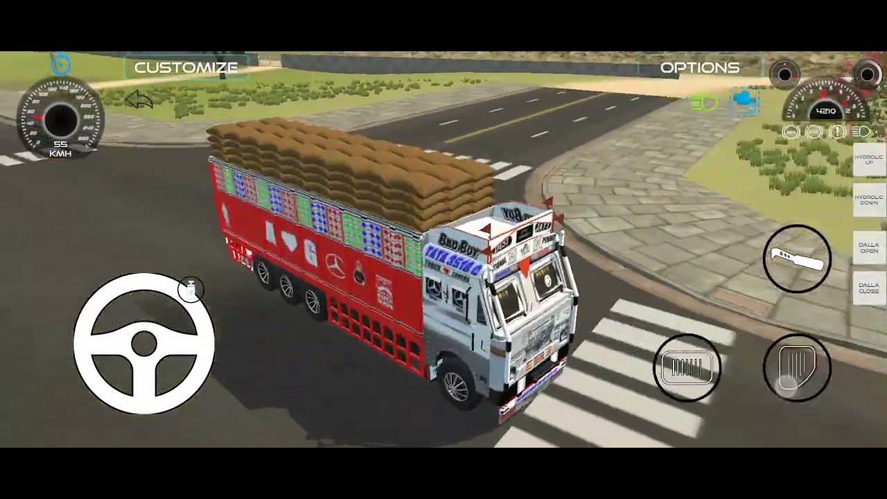 overload truck chalan cut gai