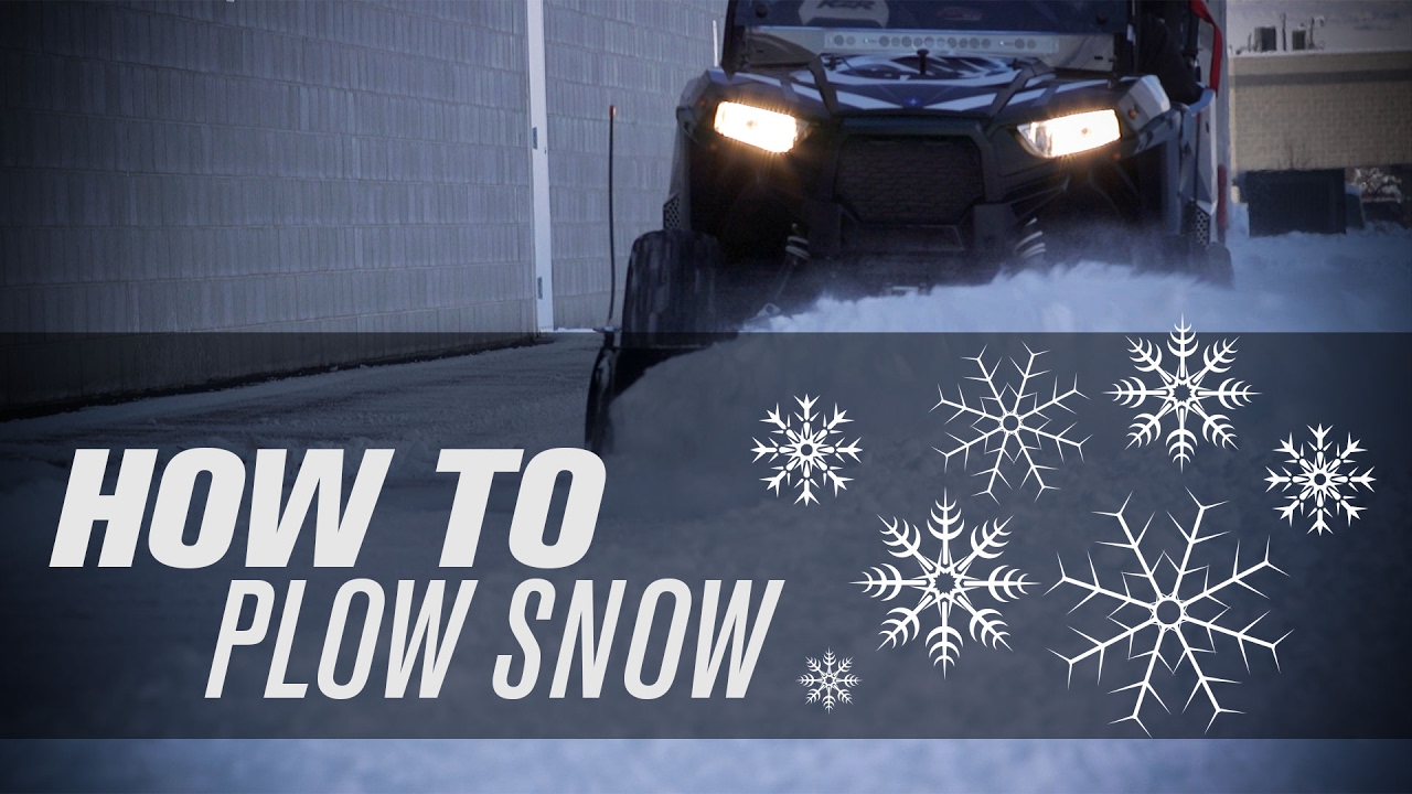 How To Plow Snow with a UTV ❄
