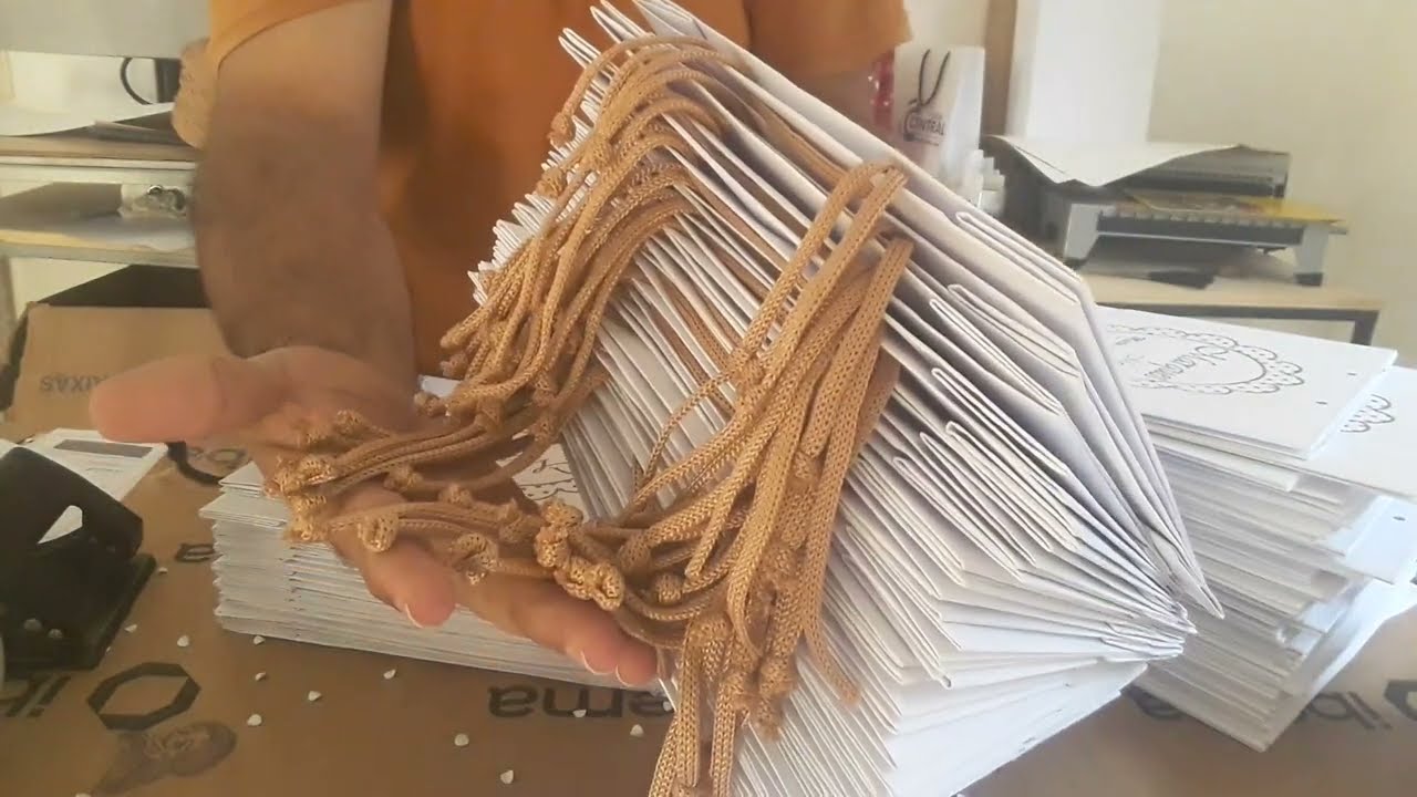 Kit Fábrica De Sacolas De Papel - Furos Cordões