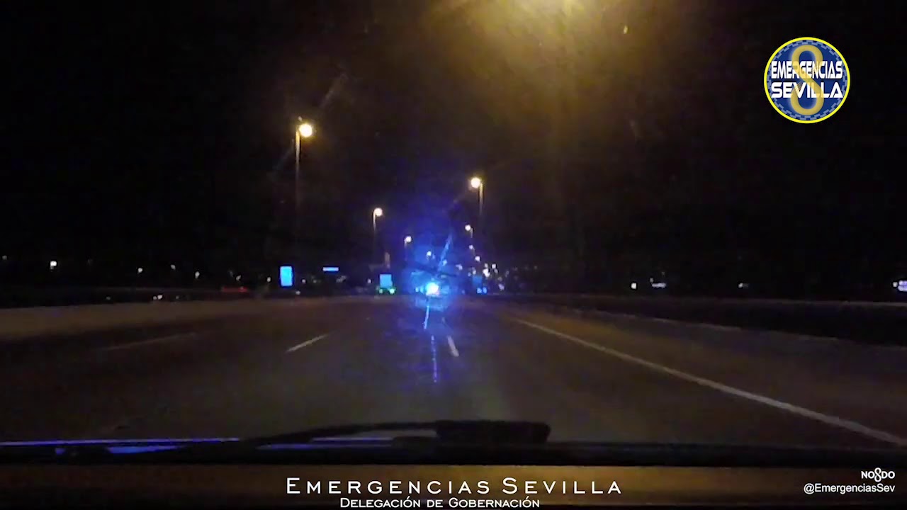 Policía Local Sevilla. Arriesgada persecución policial a 170 km/h desde Sevilla hasta Guillena.