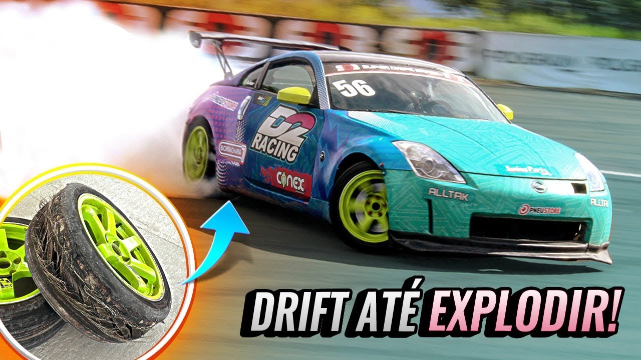 FIZ DRIFT SEM PARAR ATÉ EXPLODIR OS PNEUS