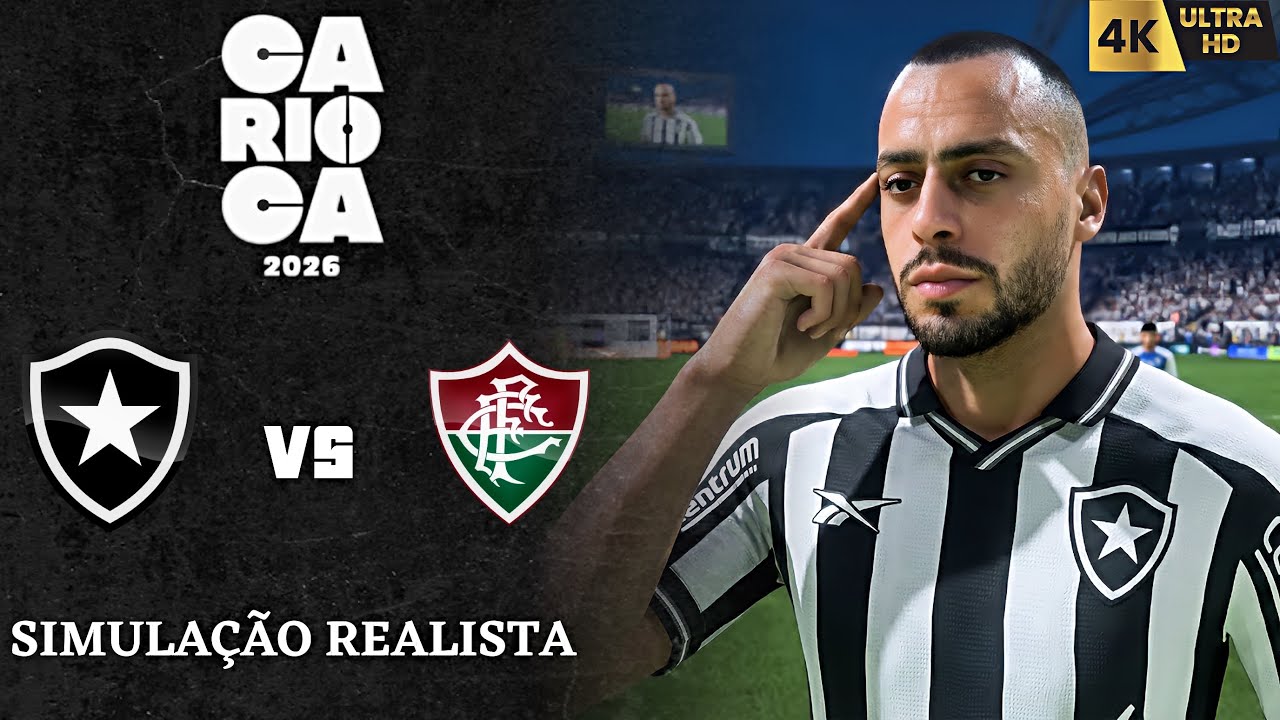 FC 26 4K - Botafogo x Fluminense | Cariocão 2026  | Gameplay PC  [4K60FPS] Ultra Realista.