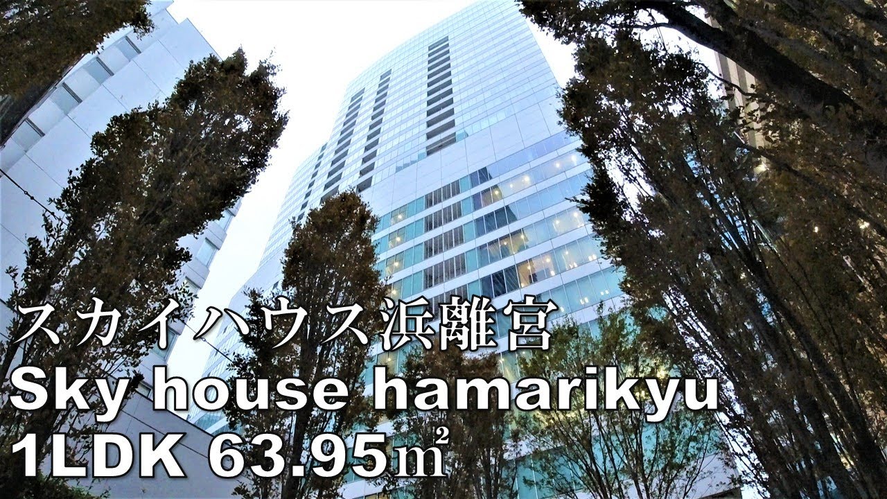 スカイハウス浜離宮 1LDK 63.95㎡ タワーマンション ベイエリア 東京タワー Skyhouse hamarikyu mansion tour