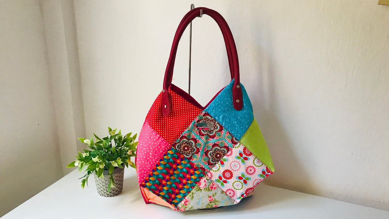 Como fazer  Bolsa Doris,  reaproveitando os pedacinhos de retalhos