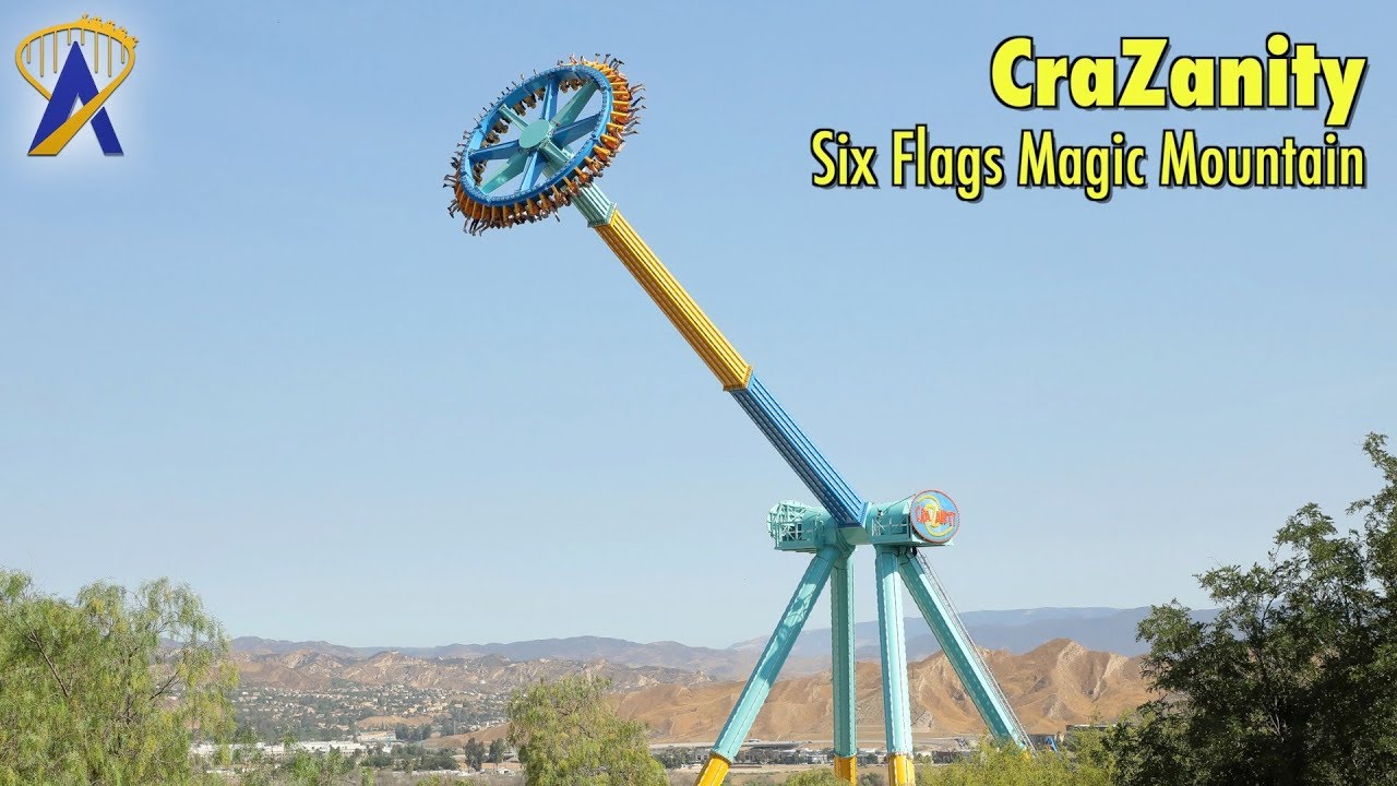 World&rsquo;s Tallest Pendulum Ride - CraZanity at Six Flags Magic Mountain