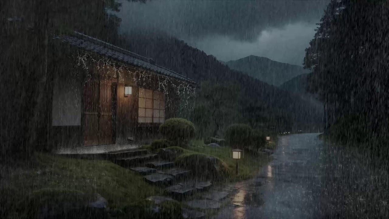 Breathe in Calm 🌧️ Rain Sounds Falling on Tin Roof for Deep Sleep and Focus 🌙