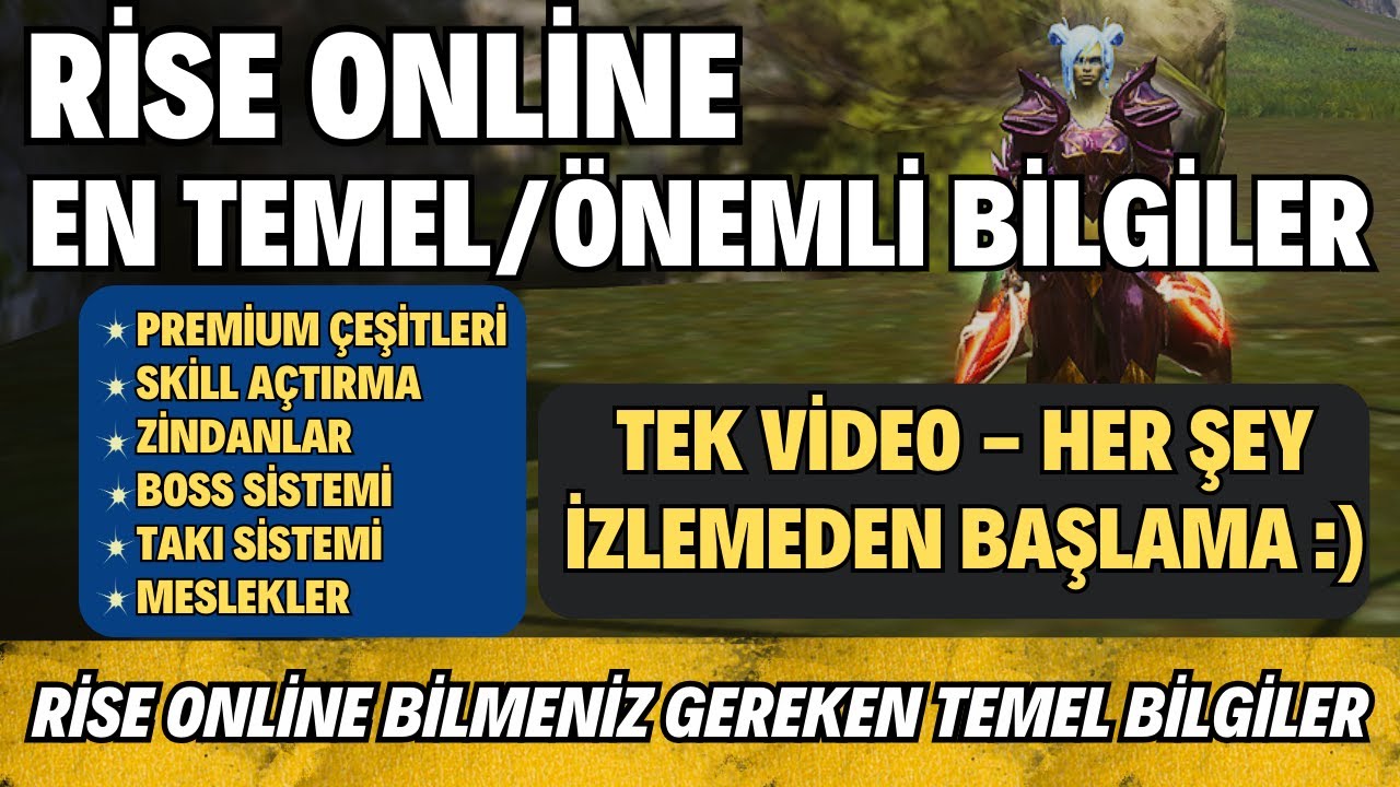 RİSE ONLİNE REHBERİ 2024 ✅ EN TEMEL BİLİNMESİ GEREKEN BİLGİLER RİSE ONLİNE BAŞLAYACAKLAR İÇİN REHBER