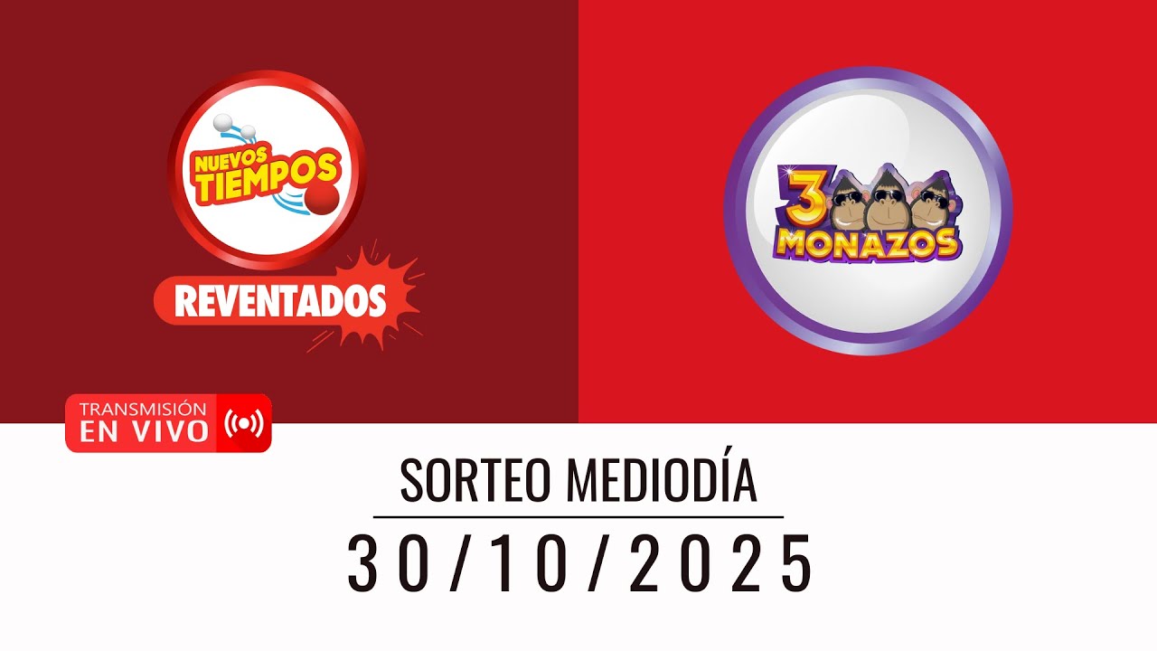 Sorteo JPS EN VIVO 30/10/2025 | 3 Monazos y Nuevos Tiempos (MEDIOD&Iacute;A) | LotiMagic